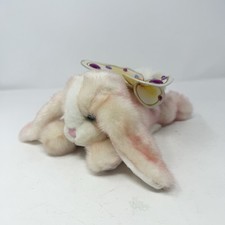 Aurora Flutterbunnies 2002, Tulip pink fairy bunny, butterfly wings  jewelry