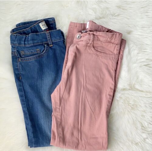 LOT of 2 Children's Place Girls Skinny Blue /pink Stretch Denim Jeans (Size 10) - Afbeelding 1 van 6
