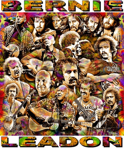 "bernie leadon" tribute -12 x 14" poster print by ed seeman