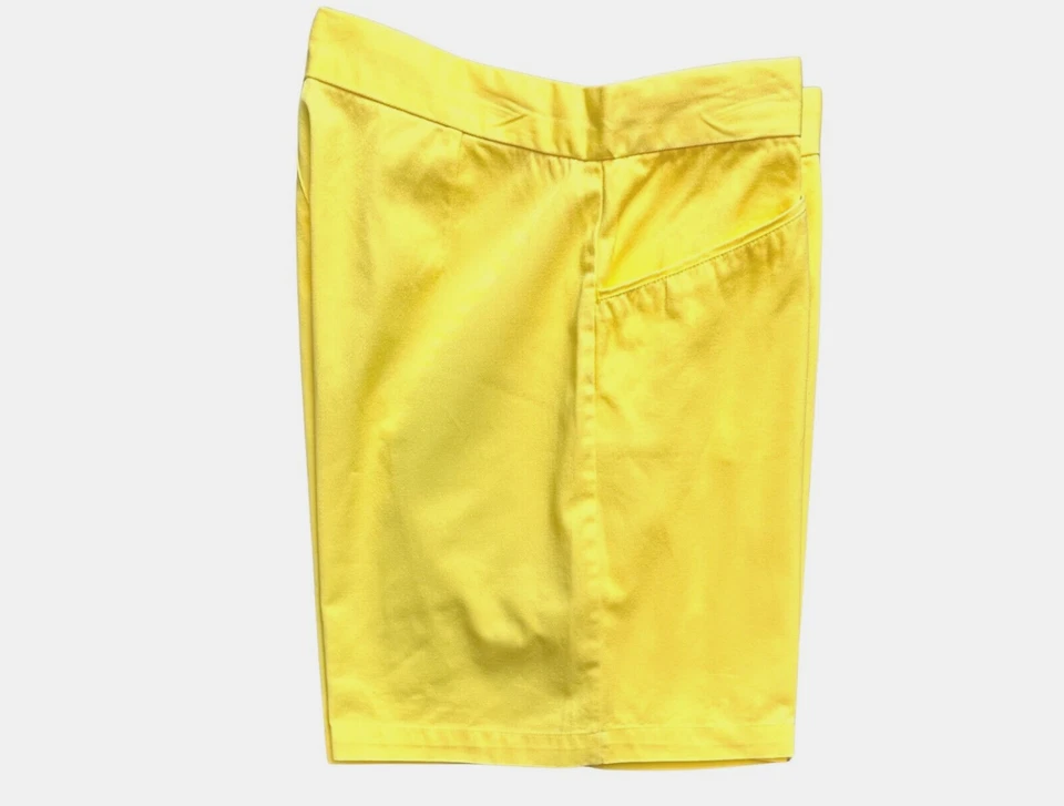 Mountain Lake Womens Shorts Pockets Yellow Size 10 - Image 2 of 4