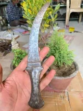 Antique Old Hand Crafted Iron Blade & Hilt Dagger Hunting Knife Khanjar Katar