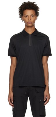 Herren T-Shirt schwarz Belstaff Shuttle Reißverschluss Größe Medium UVP 115 £ #R7