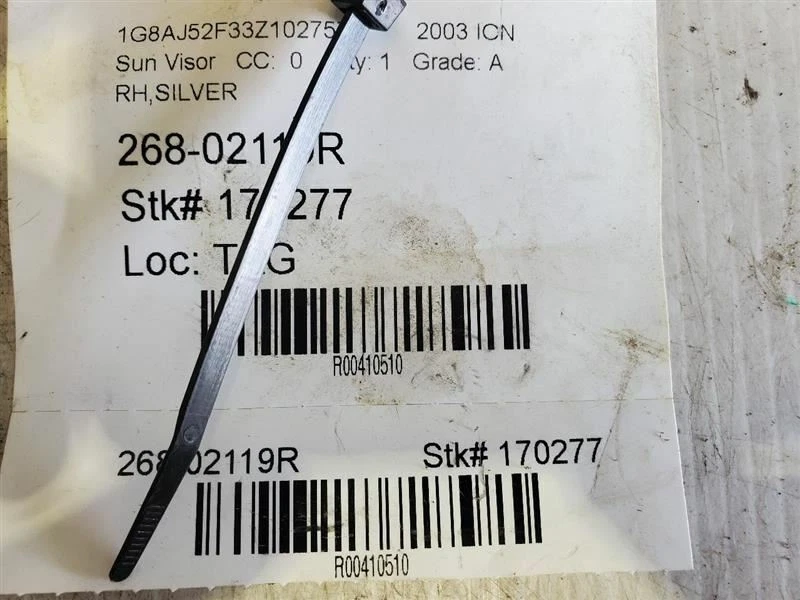 Parasol derecho pasajero excluyendo línea roja compatible 03-05 ION 410510 Foto 3 de 3