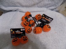 Halloween Pumpkin Light Up Necklace  Earrings Earrings Do Not Light Up New