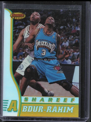 1996-97 Bowman's Best Shareef Abdur Rahim R3 Rookie Refractor Grizzlies