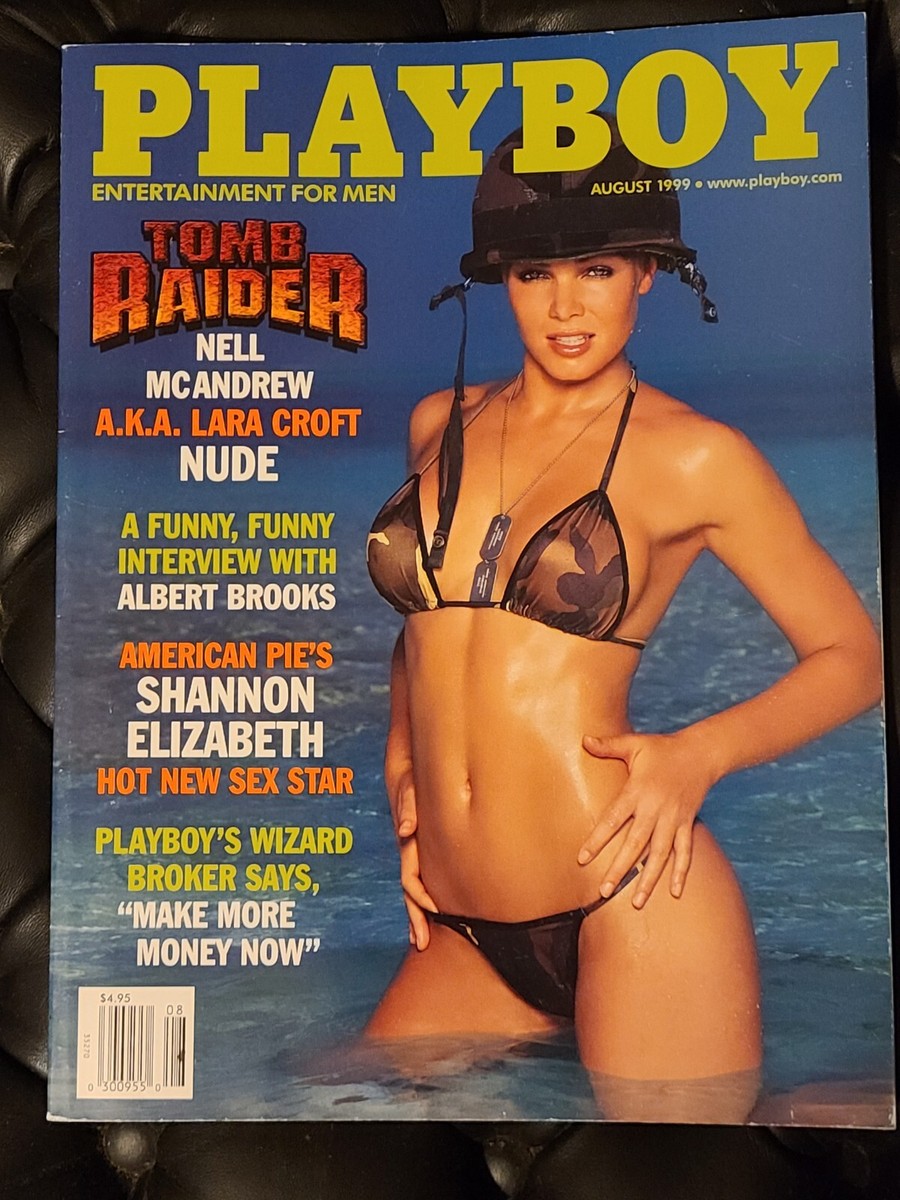 PLAYBOY* August 1999 Tomb Raider (Nell McAndrew) Lara Croft