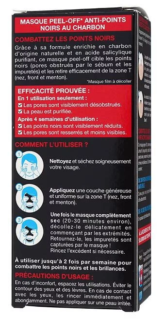 Mascarilla facial exfoliante anti espinillas carbón activo puro Garnier 50 ml Foto 2 de 3