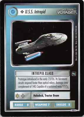 Star Trek CCG U.S.S. Intrepid Near-Mint/NM Common   Voyager 2001
