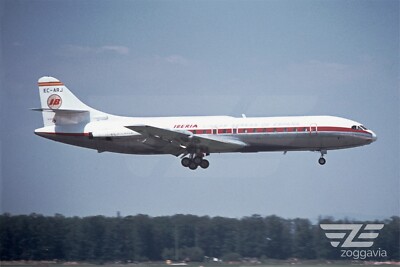 Aircraft Photo 4 x 6 EC-ARJ Se-210 Caravelle Iberia, 1970s