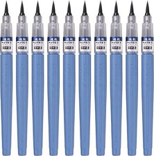 10 Sets Pentel Brush Pen Quick Dry Brush Light Ink Gray XFPD3L from Japan