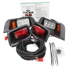 Golf Cart LED Full Light Kit with Turn Signal Switch for EZGO TXT G E 1996-2013