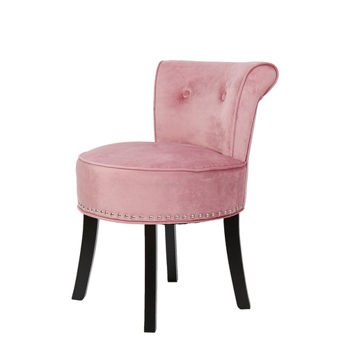 Large Vanity Wood Velvet Sponge Dressing Stool Padded Chair Makeup Seat Bedroom - Picture 6 of 26