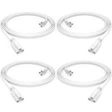 4pack 6ft T5 T8 Led Shop Light Connecting Wire Dualended Linkable Cable Cords