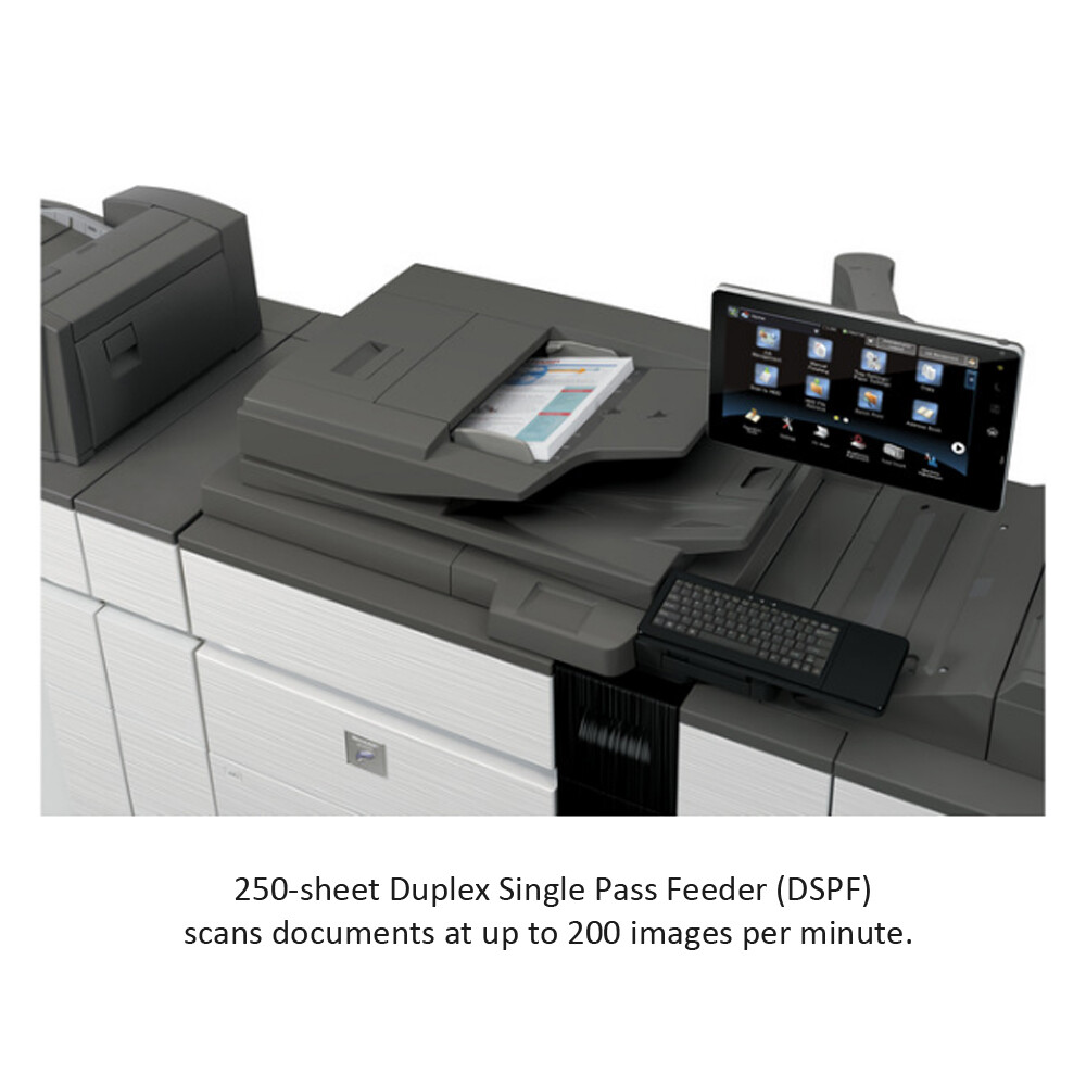 Sharp MX-M1205 Mono Production Printer Copier Scanner Finisher 120