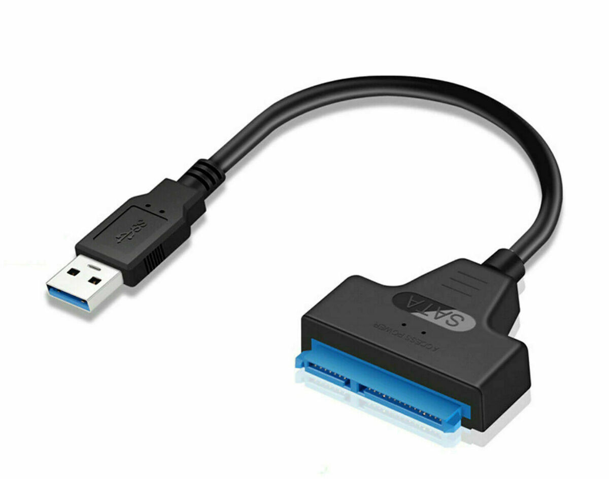SATA to USB 3.0 2.5 HDD SSD Hard Drive Converter Cable Adapter Blue