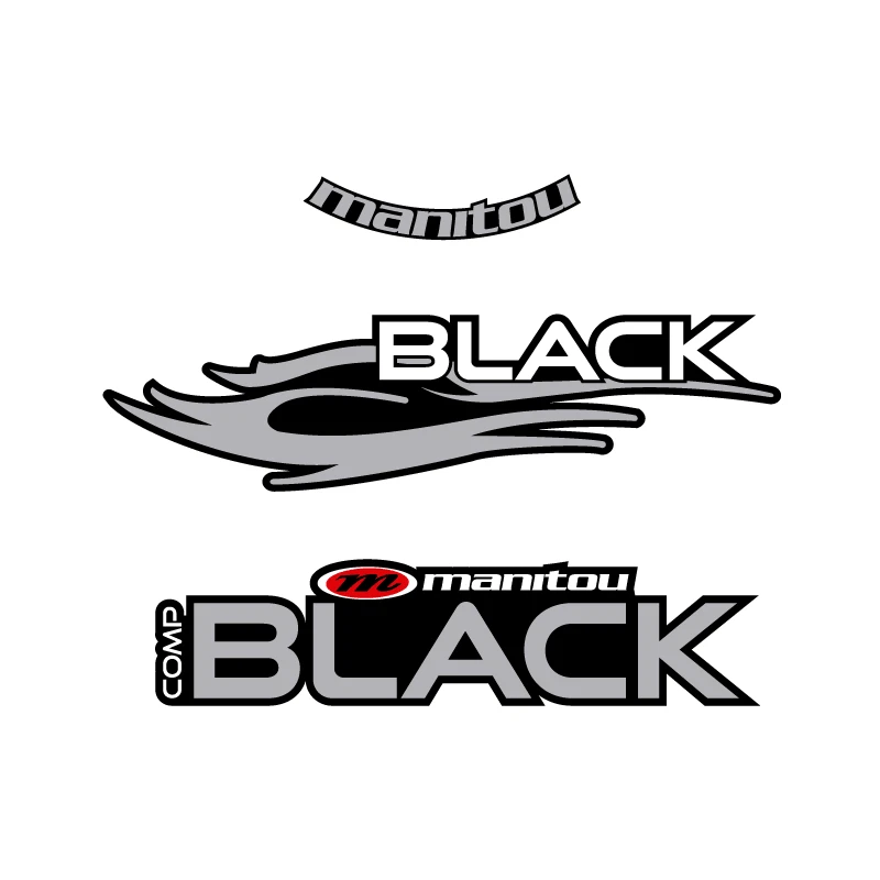 AUTOCOLLANTS FOURCHE STAR SAM ® Manitou Comp noir AUTOCOLLANT 26 pouces