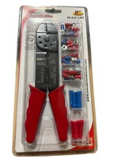 3-in-1 Wire Stripper Crimper Cutter 50Pcs 10-22AWG Wire Connectors Terminals New