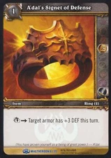 World of Warcraft TCG A'dal's Signet of Defense (Foil) - Magtheridon's Lair Trea