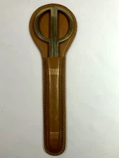 Vintage German Scissors in Top Grain Cowhide Leather Sheath Germany