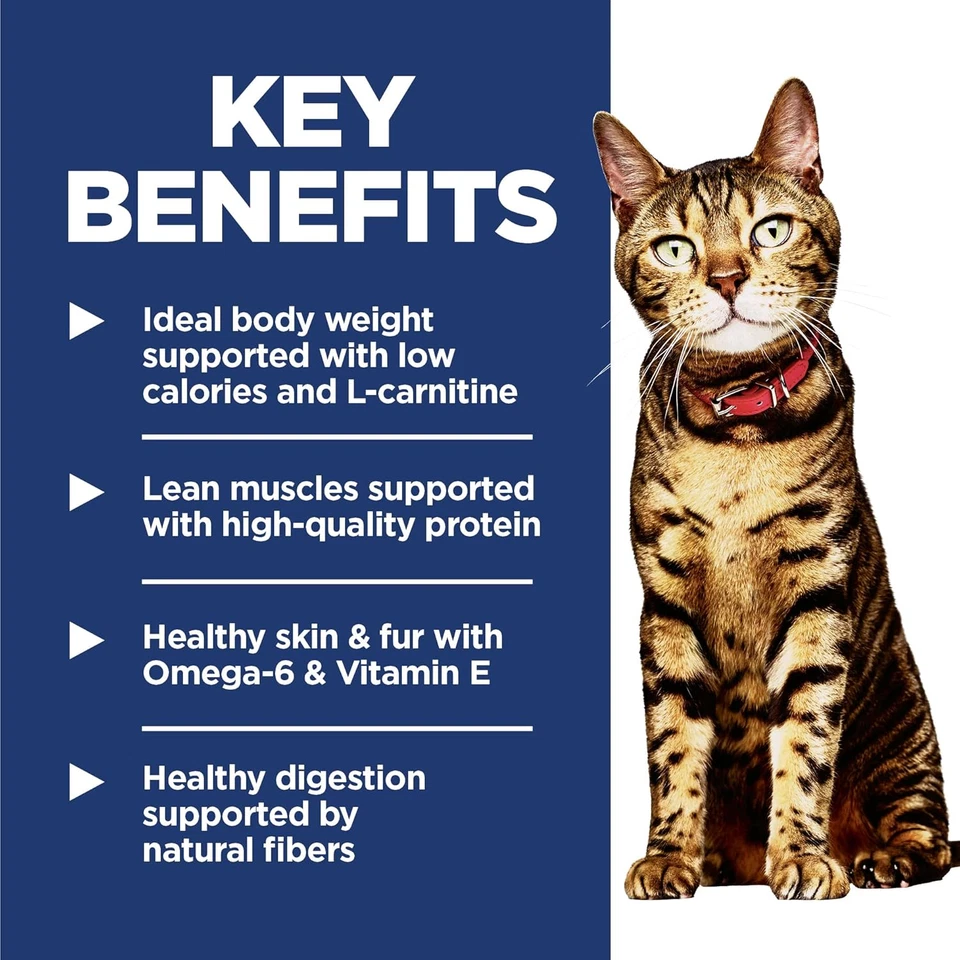 Science Diet Light成人1-6干猫食品体重管理鸡肉7磅袋 — 第 4/4 张图片