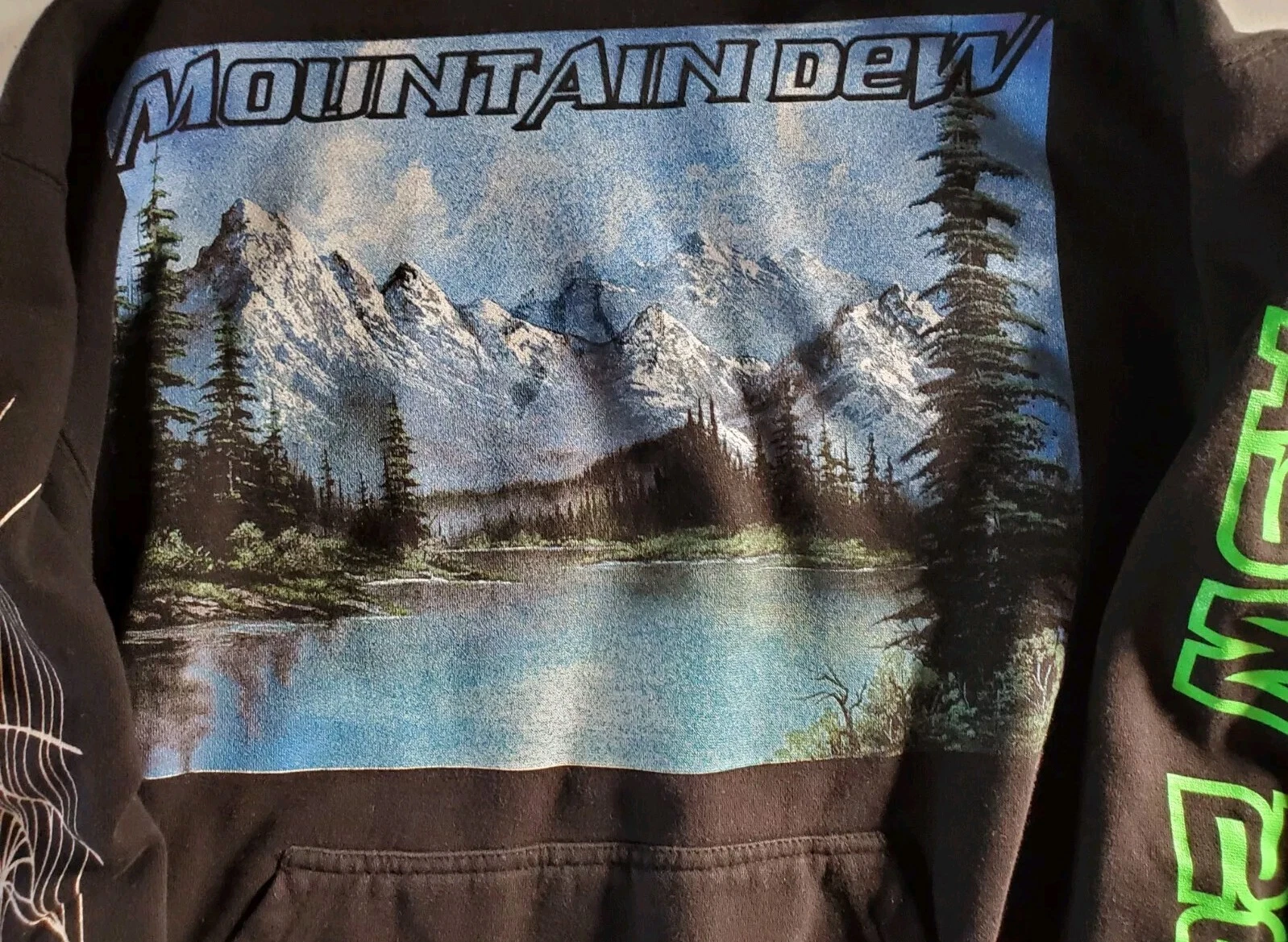 Felpa con cappuccio 2019 ASW ESTREMAMENTE RARA MOUNTIAN DEW x RHUDE RHUIGI STREETWEAR Mtn Dew