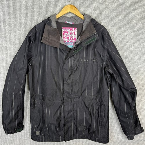 Burton Snowboard Jacket Poacher Dryride Hooded Winter Mens Sz L