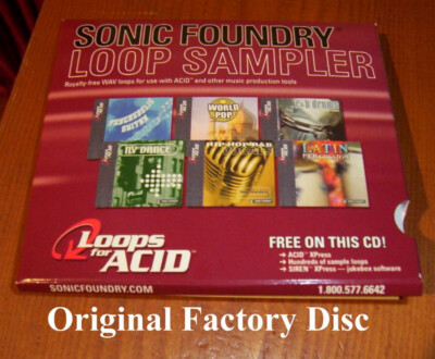 Factory Original Acid Loops Sample CD for Music Creation from Sonic ...