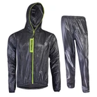 ROCKBROS Cycling Raincoat Reflective TPU Portable Jacket Outdoor Unisex 3XL Size