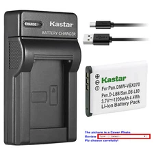 Kastar Battery Slim Charger for Pentax D-LI88 & Pentax Optio W90 Optio WS80