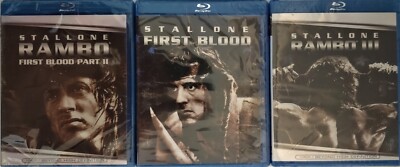 Rambo Trilogy Blu-ray Collection 1 2 3 First Blood - SEALED - NEW