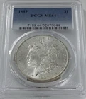 1889 Morgan Silver Dollar Brilliant Uncirculated PCGS MS64