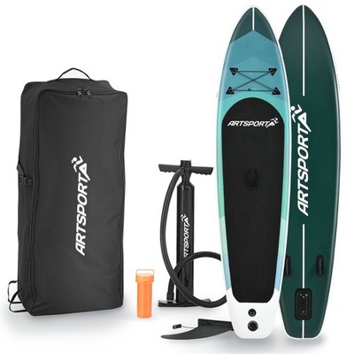 SUP Stand Up Paddle Board Set aufblasbar 320 Paddling Surfboard 150kg ArtSport