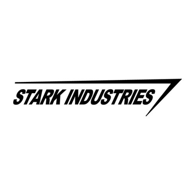 #ad #ad Stark Industries Decal Sticker Black Die Cut Vinyl $2.99