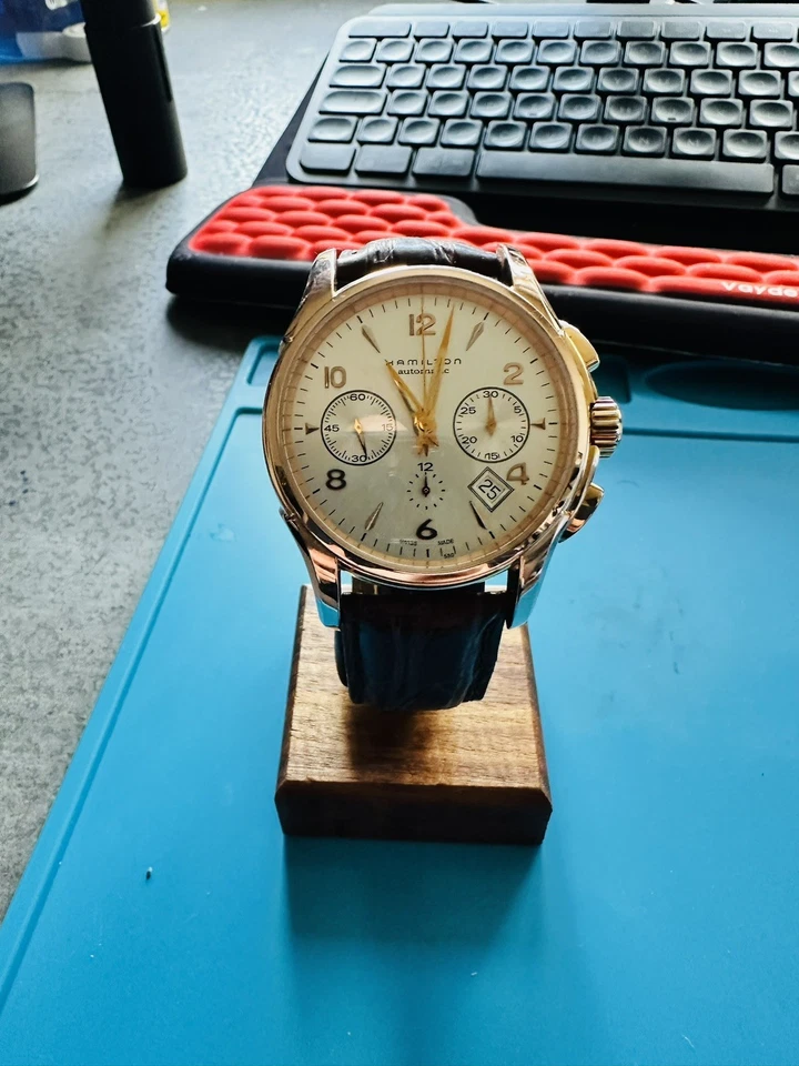 Cronógrafo Hamilton Jazzmaster H326460 | Automático suizo | Excelente estado | B&P Foto 3 de 4