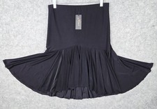 Miari Black Ruffle Skirt Camilla Dance Wear Womens Large NWT 159