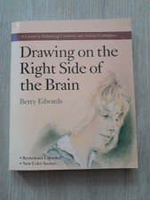 1989 Drawing on the Right Side of the Brain Softcover Textbook Betty Edwards
