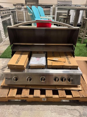 Sizzler Series 40'' Built In Natural Gas Grill with Standard Burners, Rotisserie