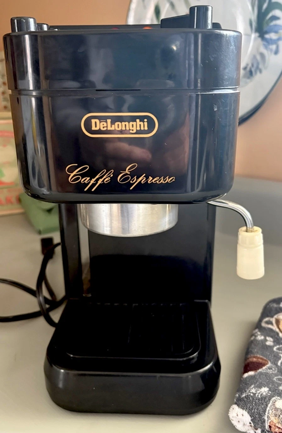 DeLonghi CE-20F Espresso Machine Cappuccino Coffee Maker Milk Frother TESTED EUC