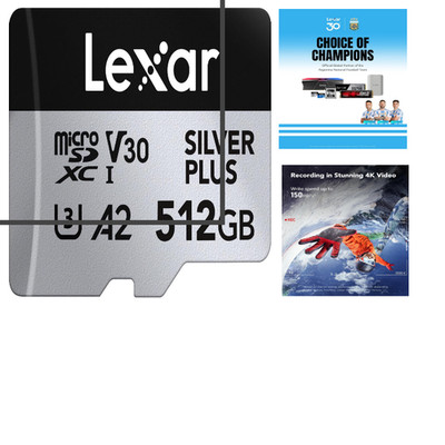 Lexar Silver Plus Micro SD 512GB UHS I V30 U3 A2