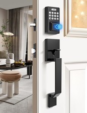 Smart Locks for Front Door - Black Keyless Entry Door Lock Deadbolt with Clas...