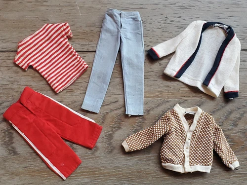 Vintage KEN Doll Mixed Clothing Lot Minor TLC 1960's