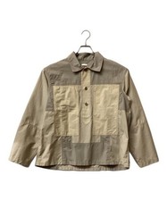 SEEALL          RECONSTRUCTED WORK SHIRTS beige