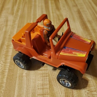 Vintage M.A.S.K. Gator With Figure  Kenner 1985 Orange Jeep No Bomb Or Gun