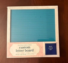 New Teal Letter Board, 9.75" x 9.75" - 145 Changeable Letters, Numbers & Symbol