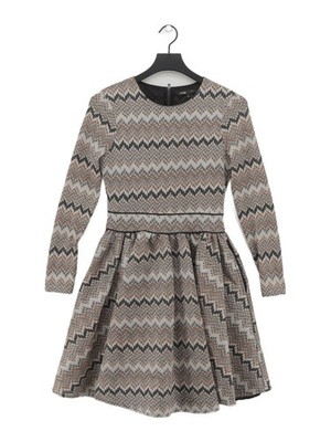Maje A-Linie Midikleid UK10 in Multi