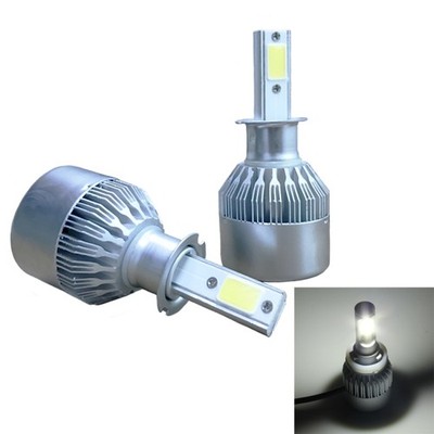 2 Stück H3 18 W 1800 lm 6000 K IP68 LED-Scheinwerferlampen mit Turbo-Lüfter, DC 9-36 V