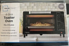 mainstays 4 slice toaster oven