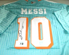 Lionel Messi / Autographed Inter-Miami Adidas Aeroready Teal Soccer Jersey / COA