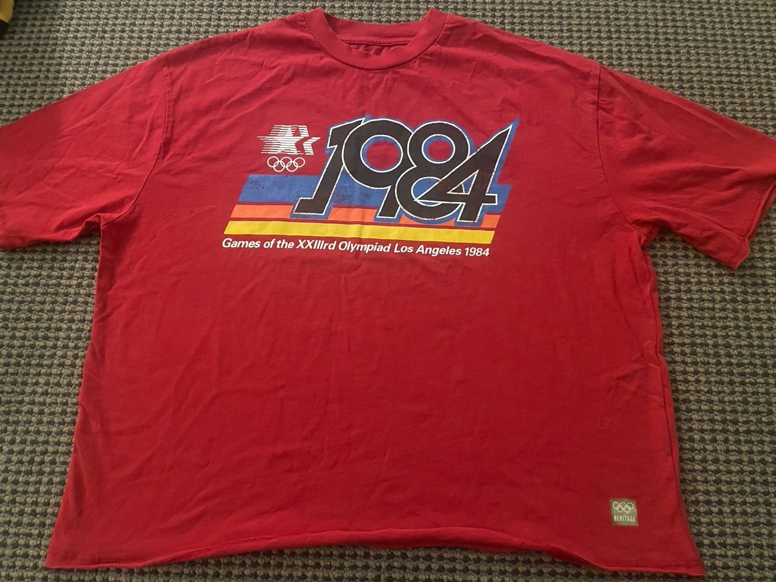 Heritage collection Los Angeles Olympics 1984  Adult Medium Oversized  Shirt image 1