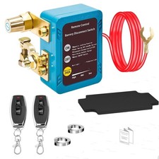 12V 240A Remote Battery Disconnect Switch Car Truck RV Smart Anti-Theft Kill